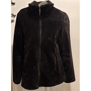 32 Heat Size Medium 40" X 26" Faux Fur Black Jacket